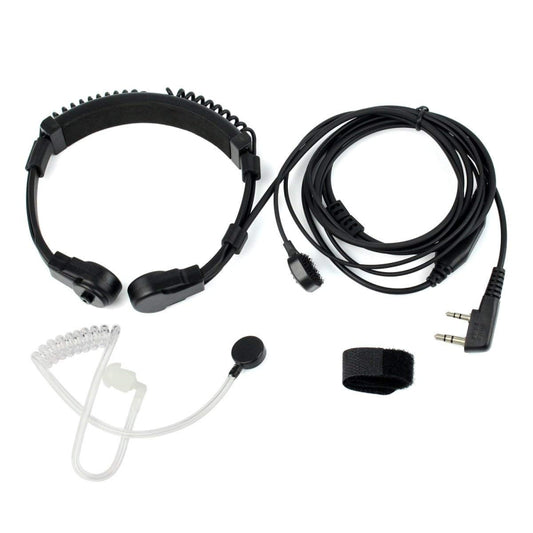 RETEVIS K-001 2 Pin Retractable Throat Covert Acoustic Tube Earphone Microphone for H-777/RT-5R, K-001