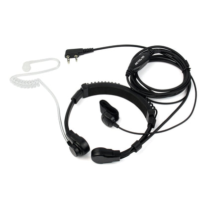 RETEVIS K-001 2 Pin Retractable Throat Covert Acoustic Tube Earphone Microphone for H-777/RT-5R, K-001