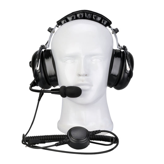 RETEVIS EH070K 2 Pin Adjustable Volume Binaural Noise Reduction Headphone Microphone, EH070K