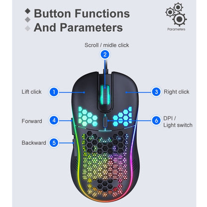 iMICE T98 RGB Lighting Gaming Wired Mouse, T98