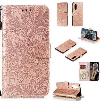 Lace Flower Horizontal Flip Leather Case with Holder & Card Slots & Wallet & Photo Frame, For LG K30, For Sony Xperia 5, For Nokia 7.2, For Huawei Honor Play 3, For Galaxy A70s, For Galaxy A90 5G, For Xiaomi Mi 9 Pro
