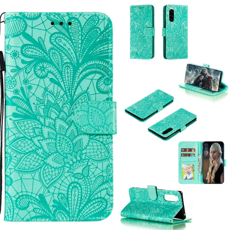 Lace Flower Horizontal Flip Leather Case with Holder & Card Slots & Wallet & Photo Frame, For LG K30, For Sony Xperia 5, For Nokia 7.2, For Huawei Honor Play 3, For Galaxy A70s, For Galaxy A90 5G, For Xiaomi Mi 9 Pro