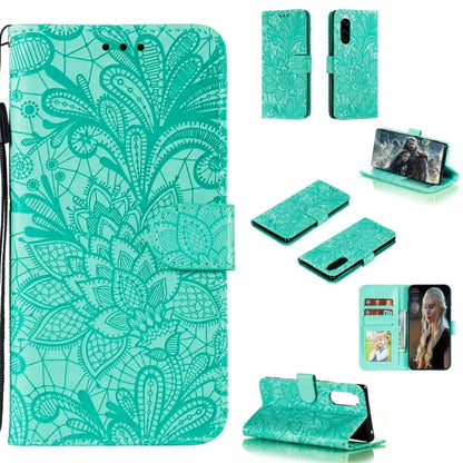 Lace Flower Horizontal Flip Leather Case with Holder & Card Slots & Wallet & Photo Frame, For LG K30, For Sony Xperia 5, For Nokia 7.2, For Huawei Honor Play 3, For Galaxy A70s, For Galaxy A90 5G, For Xiaomi Mi 9 Pro