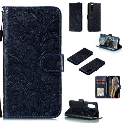Lace Flower Horizontal Flip Leather Case with Holder & Card Slots & Wallet & Photo Frame, For LG K30, For Sony Xperia 5, For Nokia 7.2, For Huawei Honor Play 3, For Galaxy A70s, For Galaxy A90 5G, For Xiaomi Mi 9 Pro