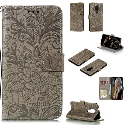 Lace Flower Horizontal Flip Leather Case with Holder & Card Slots & Wallet & Photo Frame, For LG K30, For Sony Xperia 5, For Nokia 7.2, For Huawei Honor Play 3, For Galaxy A70s, For Galaxy A90 5G, For Xiaomi Mi 9 Pro