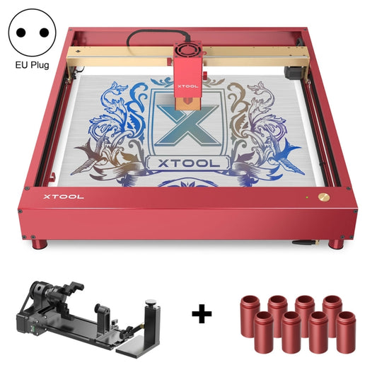 آلة قطع ونقش بالليزر عالية الدقة XTOOL D1 Pro-20W DIY + ملحق دوار + مجموعة رفع، قابس الاتحاد الأوروبي، قابس الولايات المتحدة، قابس المملكة المتحدة، قابس أستراليا