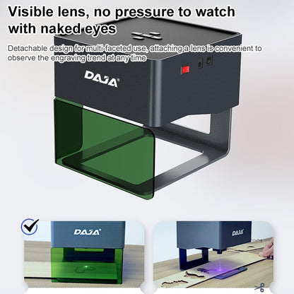 آلة نقش ليزر صغيرة DAJA DJ6 CNC DIY، قابس الاتحاد الأوروبي، قابس الولايات المتحدة، قابس المملكة المتحدة