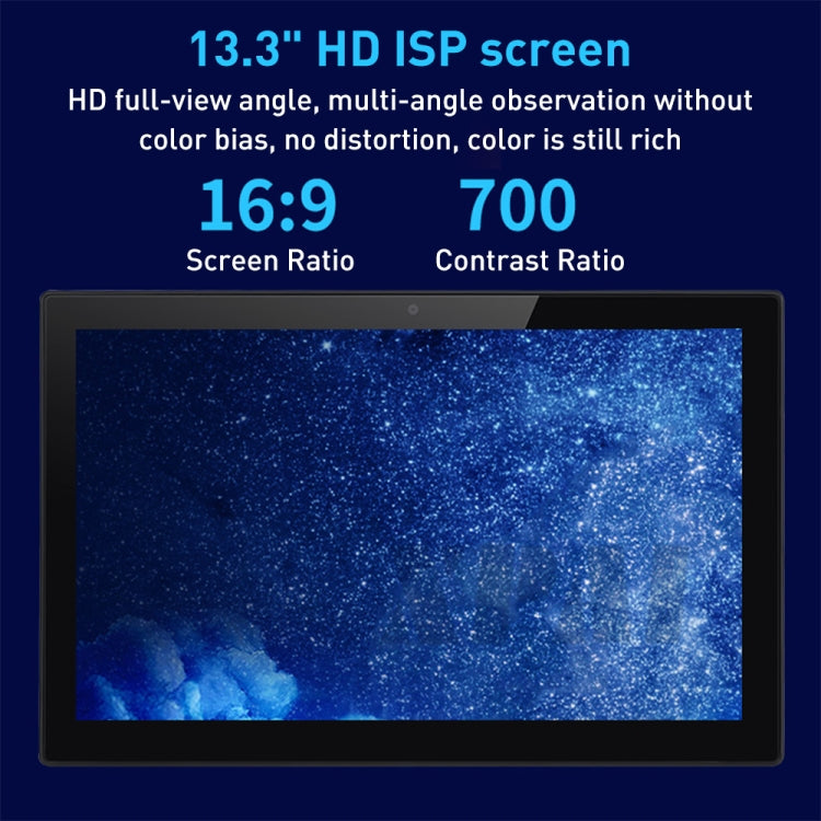 PR1335T 13.3 inch IPS Display Advertising Machine, 2GB+16GB, RK3288 Quad Core 1.8GHz, RK3399 Hexa-Core 1.8GHz, RK3566 Quad Core 2.0GHz