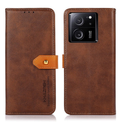 KHAZNEH Cowhide Texture Flip Leather Phone Case, For Xiaomi Redmi Note 13 5G Global, For Xiaomi Redmi 13C, For Xiaomi Redmi Note 13 Pro+ 5G Global, For Xiaomi 13T / Redmi K60 Ultra, For Xiaomi Poco F5 Pro