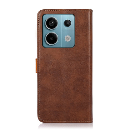 KHAZNEH Cowhide Texture Flip Leather Phone Case, For Xiaomi Redmi Note 13 5G Global, For Xiaomi Redmi 13C, For Xiaomi Redmi Note 13 Pro+ 5G Global, For Xiaomi 13T / Redmi K60 Ultra, For Xiaomi Poco F5 Pro