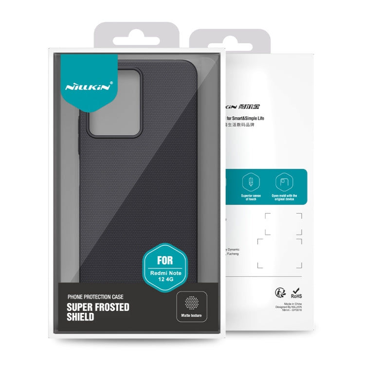 NILLKIN Frosted PC Phone Case, For Xiaomi Redmi Note 12 4G Global