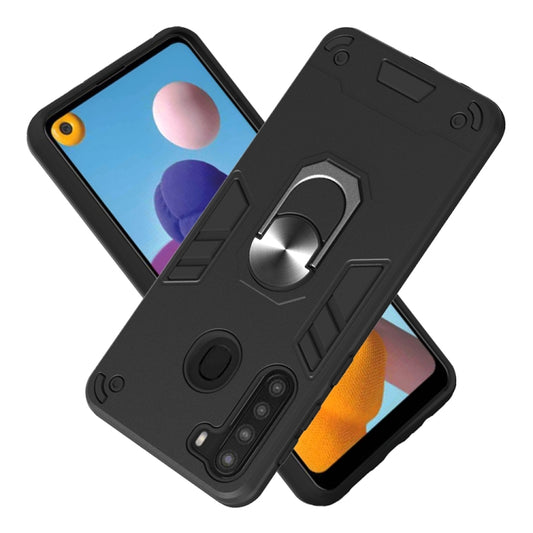 2 in 1 Armour Series PC + TPU Protective Case with Ring Holder, For Samsung Galaxy A21(EU Version), For Samsung Galaxy A31, For Xiaomi Redmi Note 9S, For Motorola Moto G8 Power