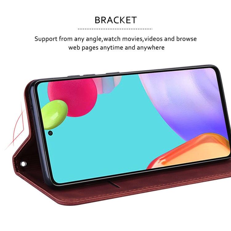 Frosted Business Magnetic Horizontal Flip PU Phone Case, ForSamsung Galaxy S24 Ultra, For Samsung Galaxy S24+, For Samsung Galaxy S24, For Samsung Galaxy A05, For Samsung Galaxy A24 4G, For Samsung Galaxy A14 4G / 5G, For Samsung Galaxy A34 5G���������...