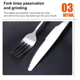 Stainless Steel Knife Fork Western Tableware