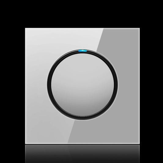 86mm Round LED Tempered Glass Switch Panel, Gray Round Glass, One Open Dual Control, Two Billing Control, Two Open Dual Control, Three Billing Control, Three Open Dual Control, Four Billing Control, Four Open Dual Control, One Open Multiple Control����...