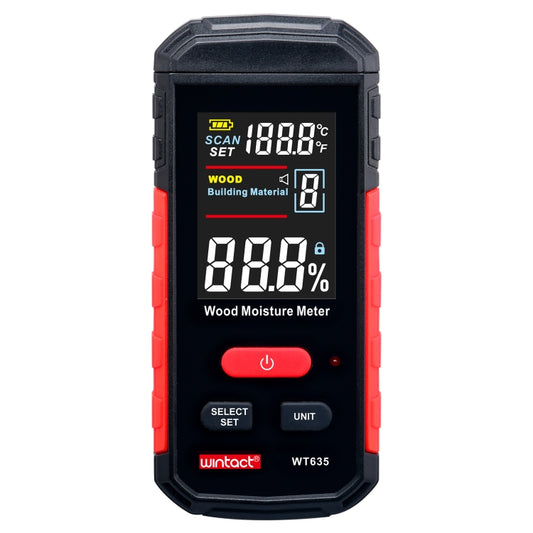 جهاز قياس رطوبة الخشب Wintact WT635 بعشرة تروس، WT635
