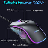 Yesido KB20 USB 7200DPI RGB Wired Mouse