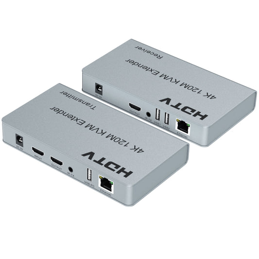 120m HDMI USB KVM 4K Network Extender, EU Plug, US Plug, UK Plug