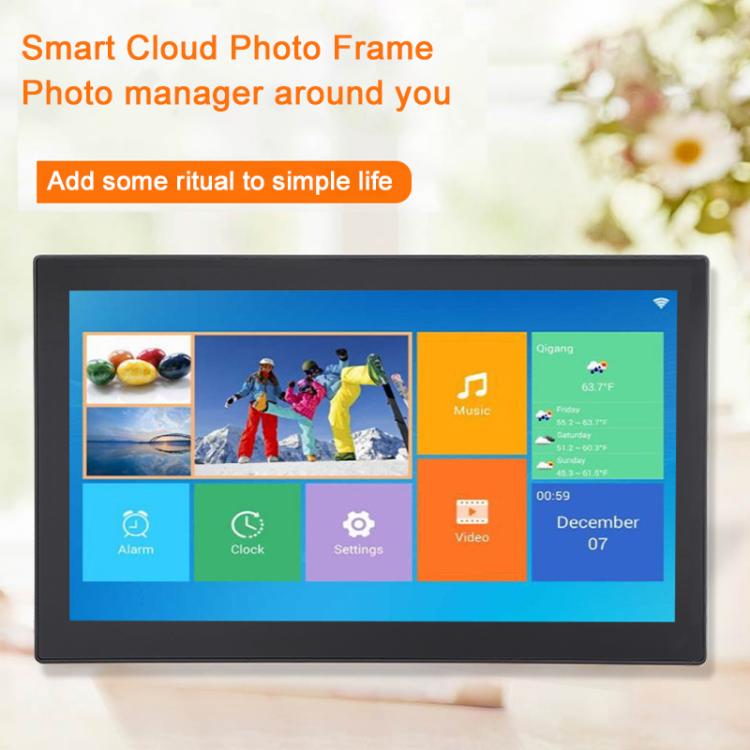 XCLT2150 21.5 inch IPS Screen WiFi Digital Cloud Photo Frame Wall Mounted LED Advertising Machine, US Plug, UK Plug, EU Plug, AU Plug