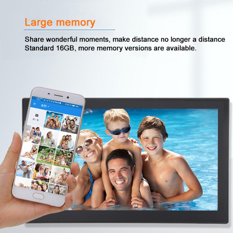 XCLT2150 21.5 inch IPS Screen WiFi Digital Cloud Photo Frame Wall Mounted LED Advertising Machine, US Plug, UK Plug, EU Plug, AU Plug