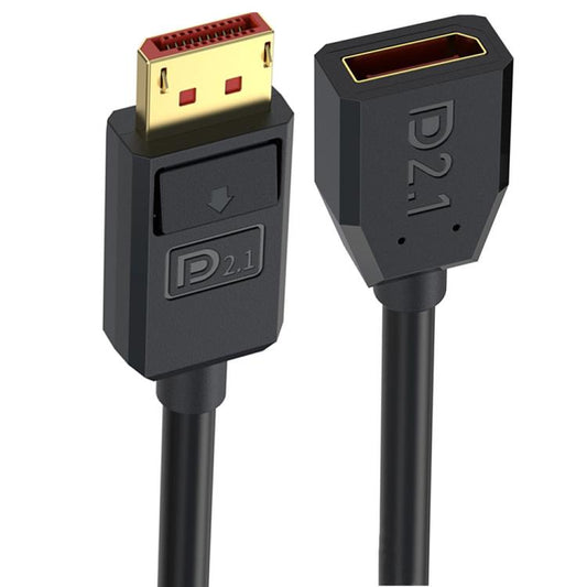 كابل تمديد محول DisplayPort بسرعة 52 جيجابت في الثانية و16 كيلوبت في الثانية و30 هرتز، الطول: 15 سم، DP2.1 ذكر إلى DP2.1 أنثى مستقيم، DP2.1 ذكر إلى DP2.1 أنثى الكوع العلوي، DP2.1 ذكر إلى DP2.1 أنثى الكوع السفلي، DP2.1 ذكر إلى DP2.1 أنثى الكوع الأيسر ...