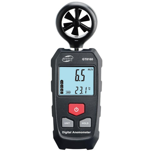 BENETECH GT8160 Handheld Wind Speed / Temperature Measuring Anemometer, GT8160