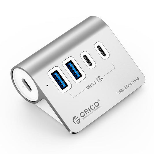 موزع إرساء ORICO M3CU2-G2 4 في 1 من النوع C إلى منفذ USB مزدوج ومنافذ Type-C مزدوجة، M3CU2-G2