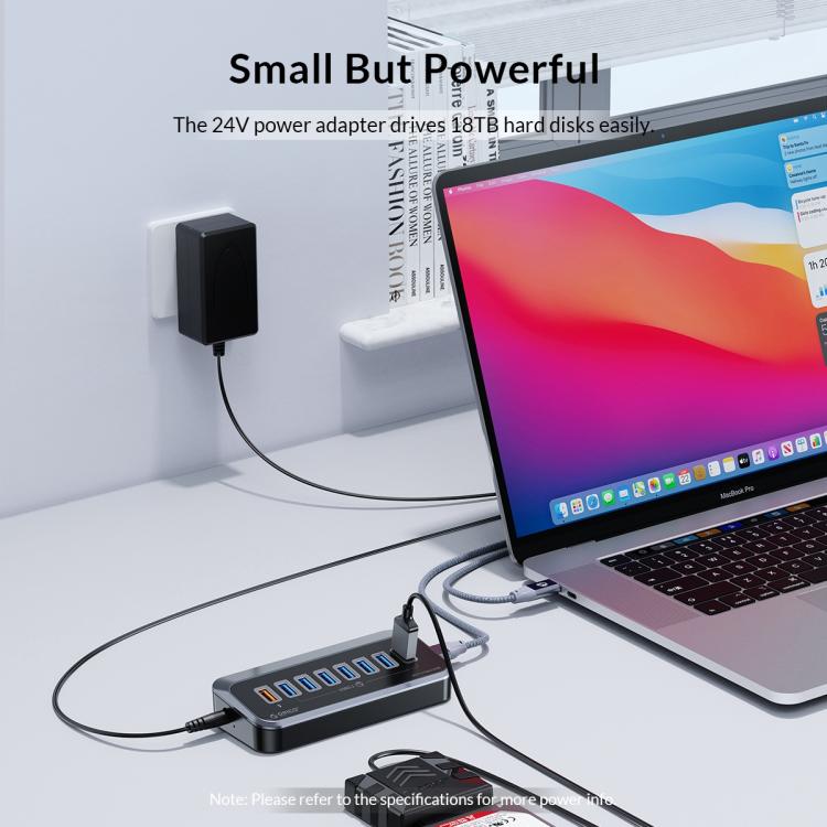موزع إرساء ORICO M3U3-4A 4 في 1 من النوع C إلى USB 3.2، M3U3-4A