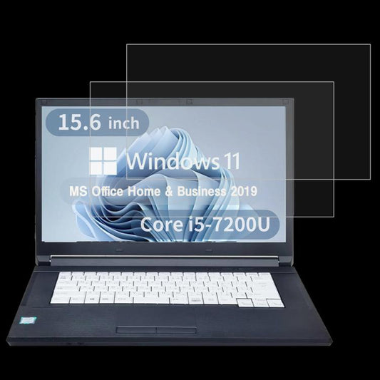 2pcs 9H 0.3mm Explosion-proof Tempered Glass Film, For Fujitsu LIFEBOOK A577 15.6