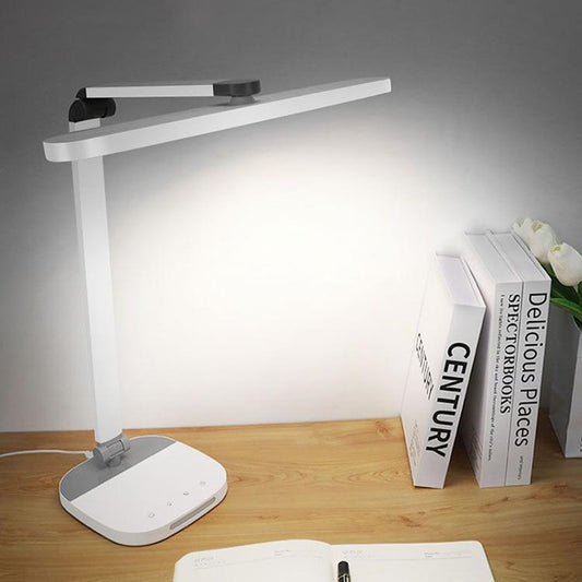 Foldable LED No Flicker AA Grade Eye Protection Study Desk Lamp(White)