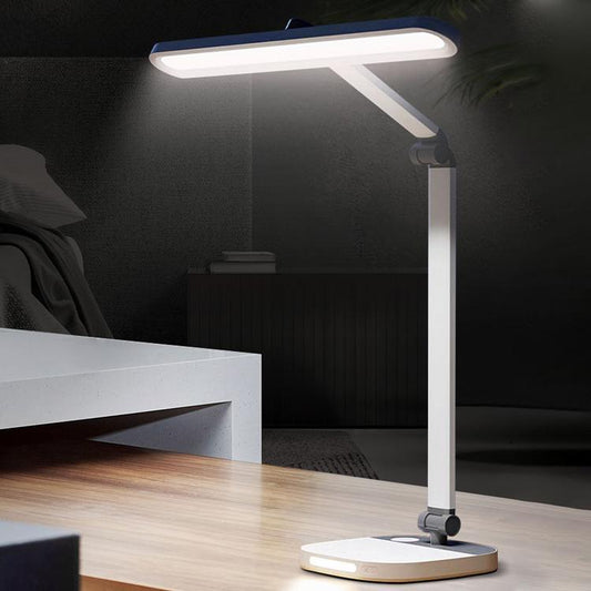 Smart Voice Control Five Brightness AA-Grade Eye Protection LED Desk lamp(White)