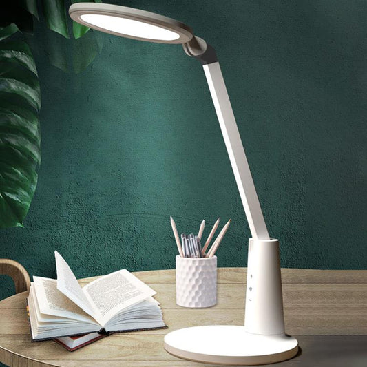 LED Natural Light AA Grade Eye Protection Foldable Study Desk Lamp(White)