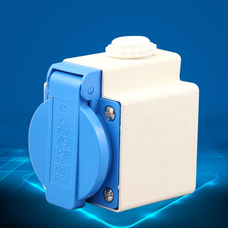 Outdoor IP44 Waterproof Socket with Cover, EU Plug