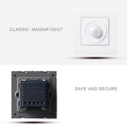 86 Type Energy Saving Lamp Infrared Light Control Induction Delay Wall-mounted Switch