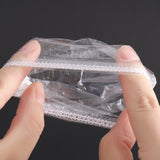 100pcs /Pack Ears Disposable Waterproof Earmuffs Hair Dyeing Bathing Beauty Waterproof Earmuffs(White)