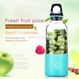 Bingo 500ml Mini Portable USB Rechargeable Electric Juicer Cup Juicer Blender, 22000 Revolutions Per Minute(Blue)
