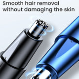 YD-112 Electric Nose Hair Trimmer with Shaver – Portable 2-in-1 Nasal Hair Cutter & Grooming Device for Men