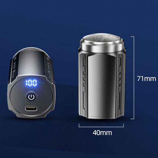 Portable Electric Shaver for Men – LCD Display, USB Type-C Fast Charging, Waterproof Mini Travel Razor