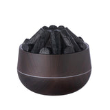 Simulated Charcoal Fire Ambient Night Light Humidifier USB Large Mist Flame Humidifier