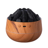 Simulated Charcoal Fire Ambient Night Light Humidifier USB Large Mist Flame Humidifier