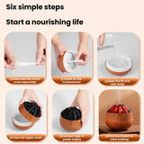 Simulated Charcoal Fire Ambient Night Light Humidifier USB Large Mist Flame Humidifier