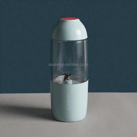 Vitamer USB Mini Portable Juicer Juice Blender Lemon Fruit Squeezers Reamers Bottle (Blue)