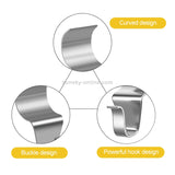 10pcs / Set Stainless Steel Hidden Wall Hook Creative Non Perforated Hanger