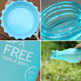 550mL Frost Leak-proof Plastic Portable Soda Bottle Sealed Simple Student Handy Beverage Bottle