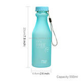 550mL Frost Leak-proof Plastic Portable Soda Bottle Sealed Simple Student Handy Beverage Bottle
