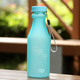 550mL Frost Leak-proof Plastic Portable Soda Bottle Sealed Simple Student Handy Beverage Bottle