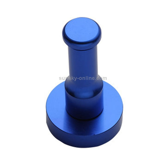 Color Personality Space Aluminum Round Hook Single Hook Kitchen Color Clothes Hook No Rust (Dark Blue)