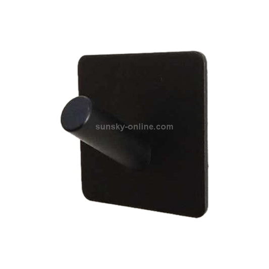 Stainless Steel Black Oblique Hook Bathroom Non-perforated Coat Rack