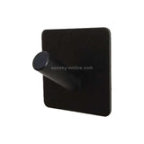Stainless Steel Black Oblique Hook Bathroom Non-perforated Coat Rack