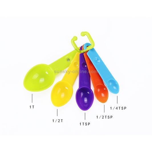9 in 1 Colorful Pointed Plastic Measuring Spoon Measuring Cup Baking Tool Set